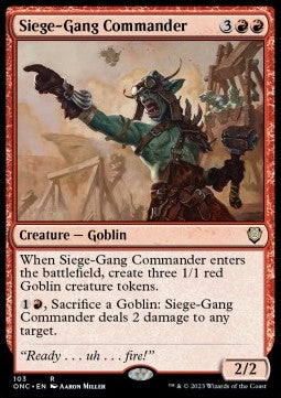 Siege-Gang Commander - Commander: Phyrexia: All Will Be One (Rare) [ONC-103]