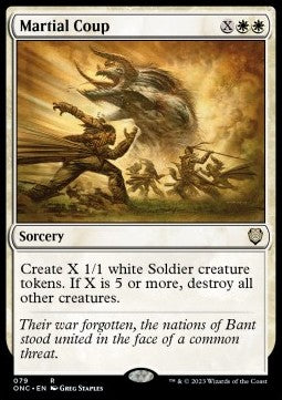 Martial Coup - Commander: Phyrexia: All Will Be One (Rare) [ONC-79]