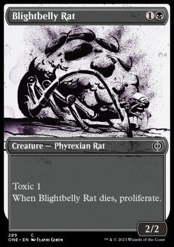 Blightbelly Rat (V.1) - Phyrexia: All Will Be One: Extras (Common) [XONE-289]