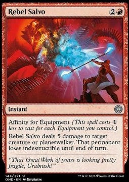 Rebel Salvo - Phyrexia: All Will Be One (Uncommon) [ONE-144]
