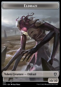 Eldrazi Token (C 1/1) // Soldier Token (RW 1/1) - Commander: Phyrexia: All Will Be One: Extras (Token) [XONC-T 1/17]