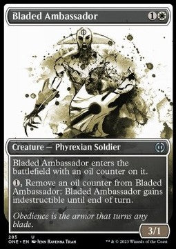 Bladed Ambassador (V.1) - Phyrexia: All Will Be One: Extras (Uncommon) [XONE-285]
