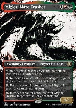 Migloz, Maze Crusher (V.1) - Phyrexia: All Will Be One: Extras (Rare) [XONE-321]
