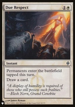 Due Respect - The List (Uncommon) [ZNL-8]