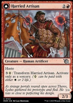 Harried Artisan // Phyrexian Skyflayer - March of the Machine (Uncommon) [MOM-143]