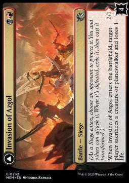 Invasion of Azgol // Ashen Reaper - March of the Machine (Uncommon) [MOM-232]