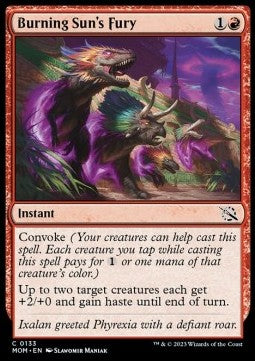 Burning Sun's Fury - March of the Machine (Common) [MOM-133]