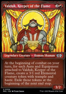 Valduk, Keeper of the Flame (V.1) - Multiverse Legends (Uncommon) [MUL-24]