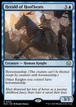 Herald of Hoofbeats - Commander: March of the Machine (Rare) [MOC-22]