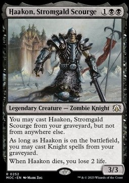 Haakon, Stromgald Scourge - Commander: March of the Machine (Rare) [MOC-252]