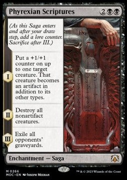 Phyrexian Scriptures - Commander: March of the Machine (Mythic) [MOC-266]