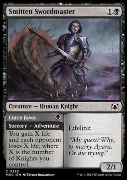 Smitten Swordmaster // Curry Favor - Commander: March of the Machine (Common) [MOC-268]