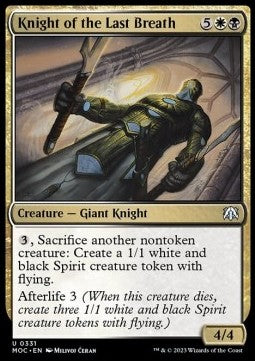 Knight of the Last Breath - Commander: March of the Machine (Uncommon) [MOC-331]