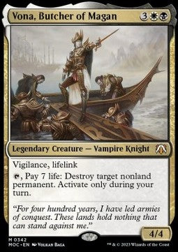 Vona, Butcher of Magan - Commander: March of the Machine (Mythic) [MOC-342]