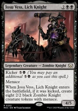 Josu Vess, Lich Knight - Commander: March of the Machine (Rare) [MOC-253]
