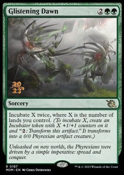 Glistening Dawn (V.1) - March of the Machine: Promos (Rare) [PMOM-187]