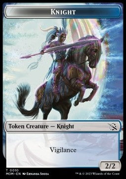 Knight Token (White and Blue 2/2) - March of the Machine: Extras (Token) [XMOM-T10]