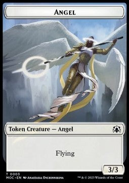 Angel Token (W 3/3) // Demon Token (B 6/6) - Commander: March of the Machine: Extras (Token) [XMOC-T 3/18]