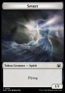 Spirit Token (W 1/1) // Treasure Token - Commander: March of the Machine: Extras (Token) [XMOC-T 9/20]