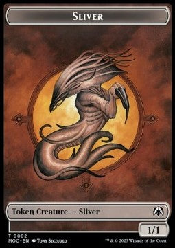 Sliver Token (C 1/1) // Goblin Token (R 1/1) - Commander: March of the Machine: Extras (Token) [XMOC-T 2/24]