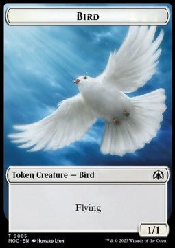 Bird Token (W 1/1) // Kobolds of Kher Keep Token (R 0/1) - Commander: March of the Machine: Extras (Token) [XMOC-T 5/27]