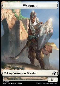 Warrior Token (W 1/1) // Elspeth, Sun's Champion Emblem - Commander: March of the Machine: Extras (Token) [XMOC-T 10/43]