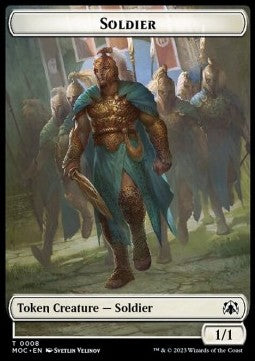 Soldier Token (W 1/1) // Insect Token (UR 1/1) - Commander: March of the Machine: Extras (Token) [XMOC-T 8/31]