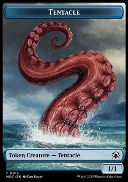 Tentacle Token (U 1/1) // Human Token (R 1/1) - Commander: March of the Machine: Extras (Token) [XMOC-T 15/26]