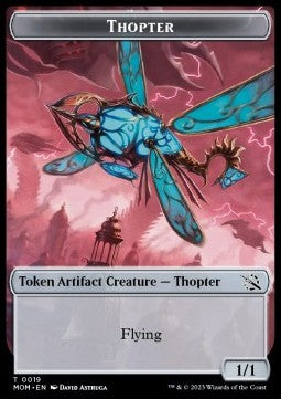 Thopter Token (A 1/1) // Beast Token (G 4/4) - Commander: March of the Machine: Extras (Token) [XMOC-T 19/28]