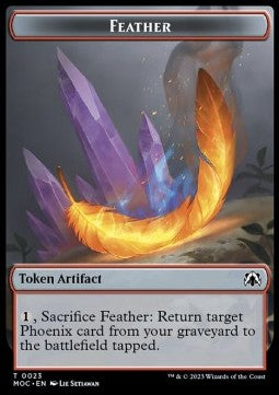 Feather Token // Servo Token (A 1/1) - Commander: March of the Machine: Extras (Token) [XMOC-T 23/42]