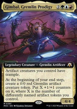 Gimbal, Gremlin Prodigy (V.1) - Commander: March of the Machine: Extras (Mythic) [XMOC-91]