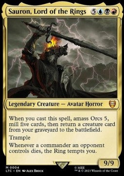 Sauron, Lord of the Rings - Commander: The Lord of the Rings: Tales of Middle-earth (Mythic) [LTC-4]