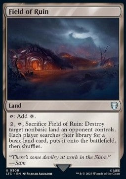 Field of Ruin - Commander: The Lord of the Rings: Tales of Middle-earth (Uncommon) [LTC-308]