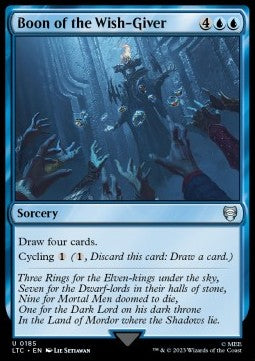 Boon of the Wish-Giver - Commander: The Lord of the Rings: Tales of Middle-earth (Uncommon) [LTC-185]