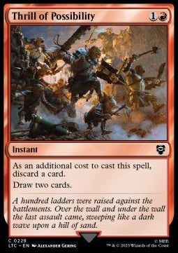 Thrill of Possibility - Commander: The Lord of the Rings: Tales of Middle-earth (Common) [LTC-229]