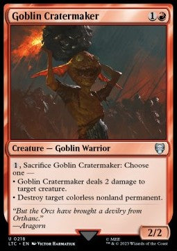 Goblin Cratermaker - Commander: The Lord of the Rings: Tales of Middle-earth (Uncommon) [LTC-218]
