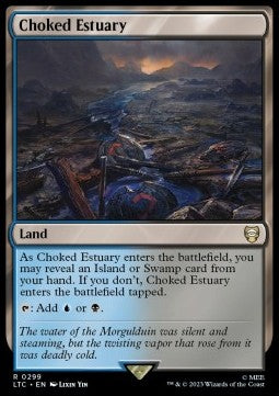 Choked Estuary - Commander: The Lord of the Rings: Tales of Middle-earth (Rare) [LTC-299]