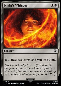 Night's Whisper - Commander: The Lord of the Rings: Tales of Middle-earth (Common) [LTC-205]