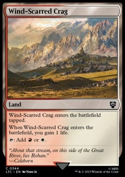 Wind-Scarred Crag - Commander: The Lord of the Rings: Tales of Middle-earth (Common) [LTC-344]