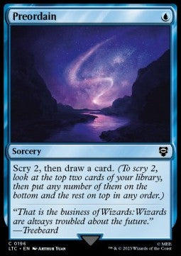 Preordain - Commander: The Lord of the Rings: Tales of Middle-earth (Common) [LTC-196]