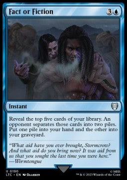 Fact or Fiction - Commander: The Lord of the Rings: Tales of Middle-earth (Uncommon) [LTC-190]