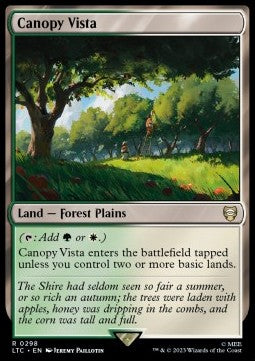Canopy Vista - Commander: The Lord of the Rings: Tales of Middle-earth (Rare) [LTC-298]