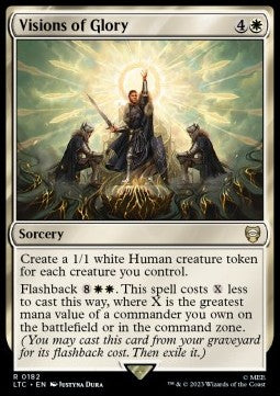 Visions of Glory - Commander: The Lord of the Rings: Tales of Middle-earth (Rare) [LTC-182]