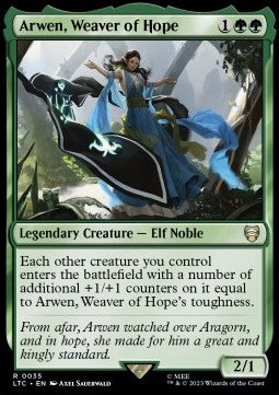 Arwen, Weaver of Hope - Commander: The Lord of the Rings: Tales of Middle-earth (Rare) [LTC-35]