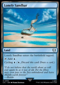 Lonely Sandbar - Commander: The Lord of the Rings: Tales of Middle-earth (Uncommon) [LTC-319]