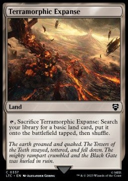 Terramorphic Expanse - Commander: The Lord of the Rings: Tales of Middle-earth (Common) [LTC-337]
