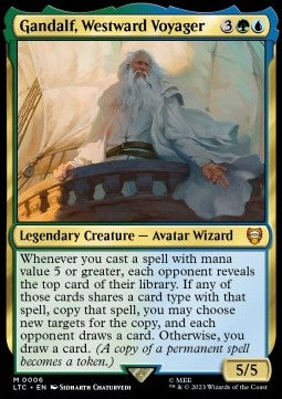 Gandalf, Westward Voyager - Commander: The Lord of the Rings: Tales of Middle-earth (Mythic) [LTC-6]