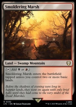 Smoldering Marsh - Commander: The Lord of the Rings: Tales of Middle-earth (Rare) [LTC-332]