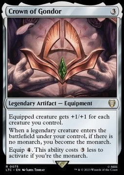 Crown of Gondor - Commander: The Lord of the Rings: Tales of Middle-earth (Rare) [LTC-75]