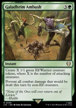 Galadhrim Ambush - Commander: The Lord of the Rings: Tales of Middle-earth (Rare) [LTC-38]